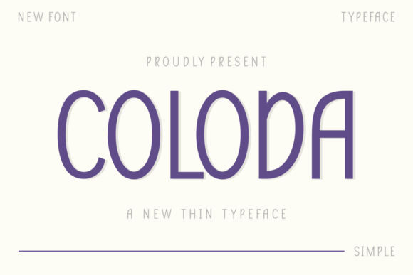 Coloda: A Versatile Display Typeface for Modern Design