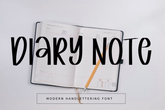 Diary Note: A Quirky Font for Creative Projects