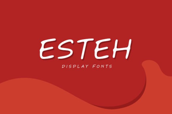 Esteh: A Fun and Assertive Display Font