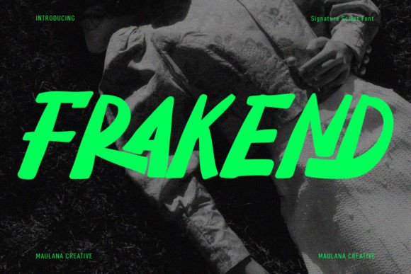 Frakend: A Bold, Handwritten Font for Creative Expression