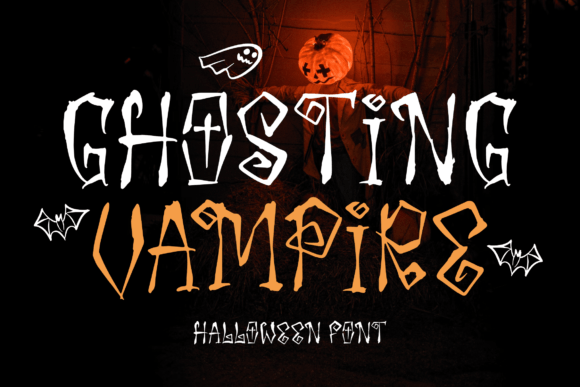 Ghosting Vampire – The Spooky Typography for All Your Halloween Projects