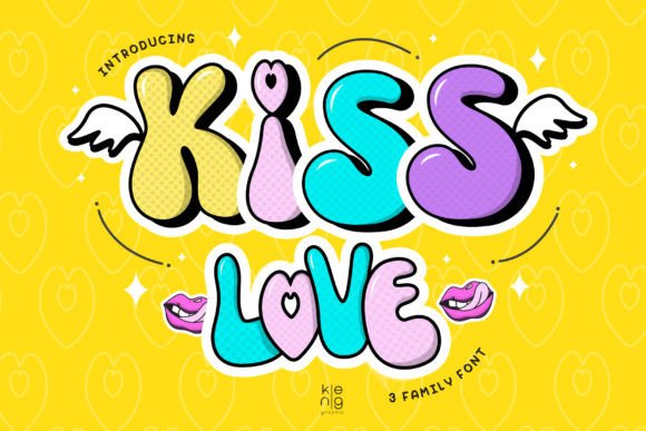 Kiss Love: A Bold Font for Creative Expression