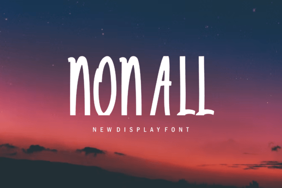 Nonall: A Versatile Display Font for Personalized Design Projects