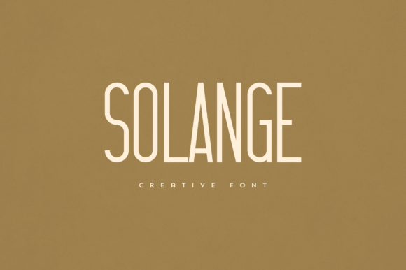 Solange: A Display Font with Elegance and Versatility