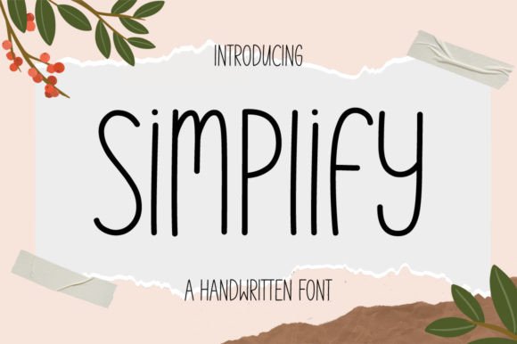 The Versatility of the Simplify Handwritten Font in Modern Design