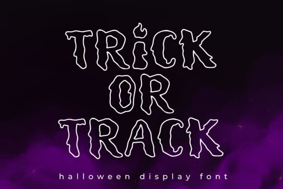 Trick or Track: Embrace the Halloween Spirit with a Spine-Chilling Display Font