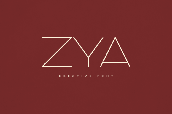 Zya: A Versatile Display Font for Unique Typography